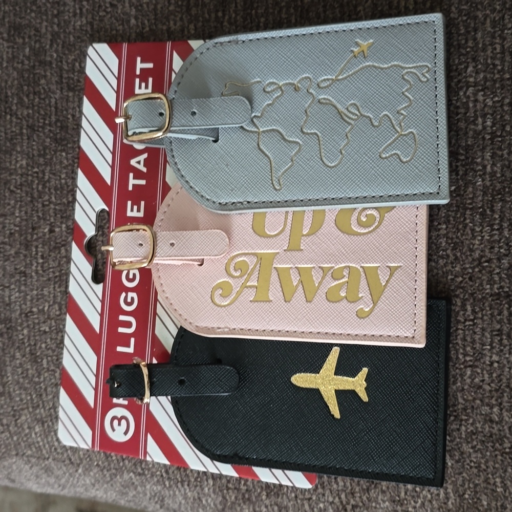 ARGENTO BRAND 3 PIECE LUGGAGE TAG SET